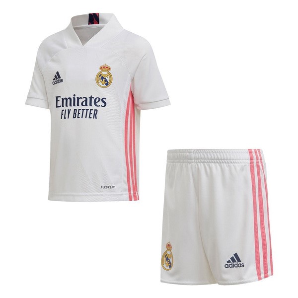 Camiseta Real Madrid Replica Primera Ropa Niños 2020/21 Blanco